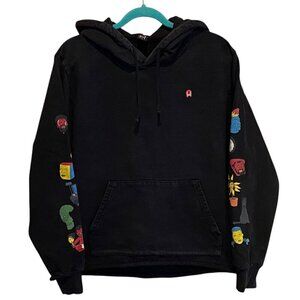 Owsla Hoodie Sweatshirt Mens Size M Printed Graphic Sleeves Pullover Skrillex